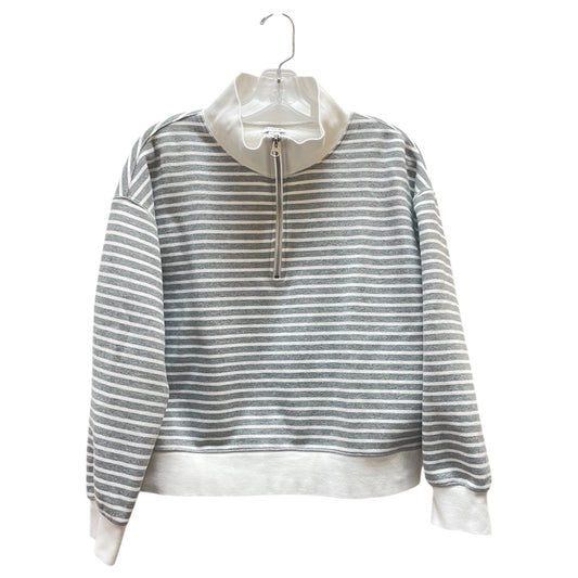 Sweatshirt Collar By J. Crew In Grey & White, Size:M