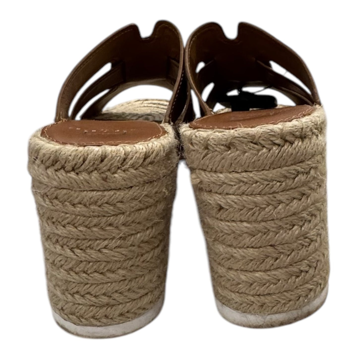 Sandals Heels Platform By Marc Fisher In Brown, Size:8.5