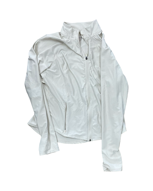 Athletic Jacket By Old Navy In Cream, Size:Xl
