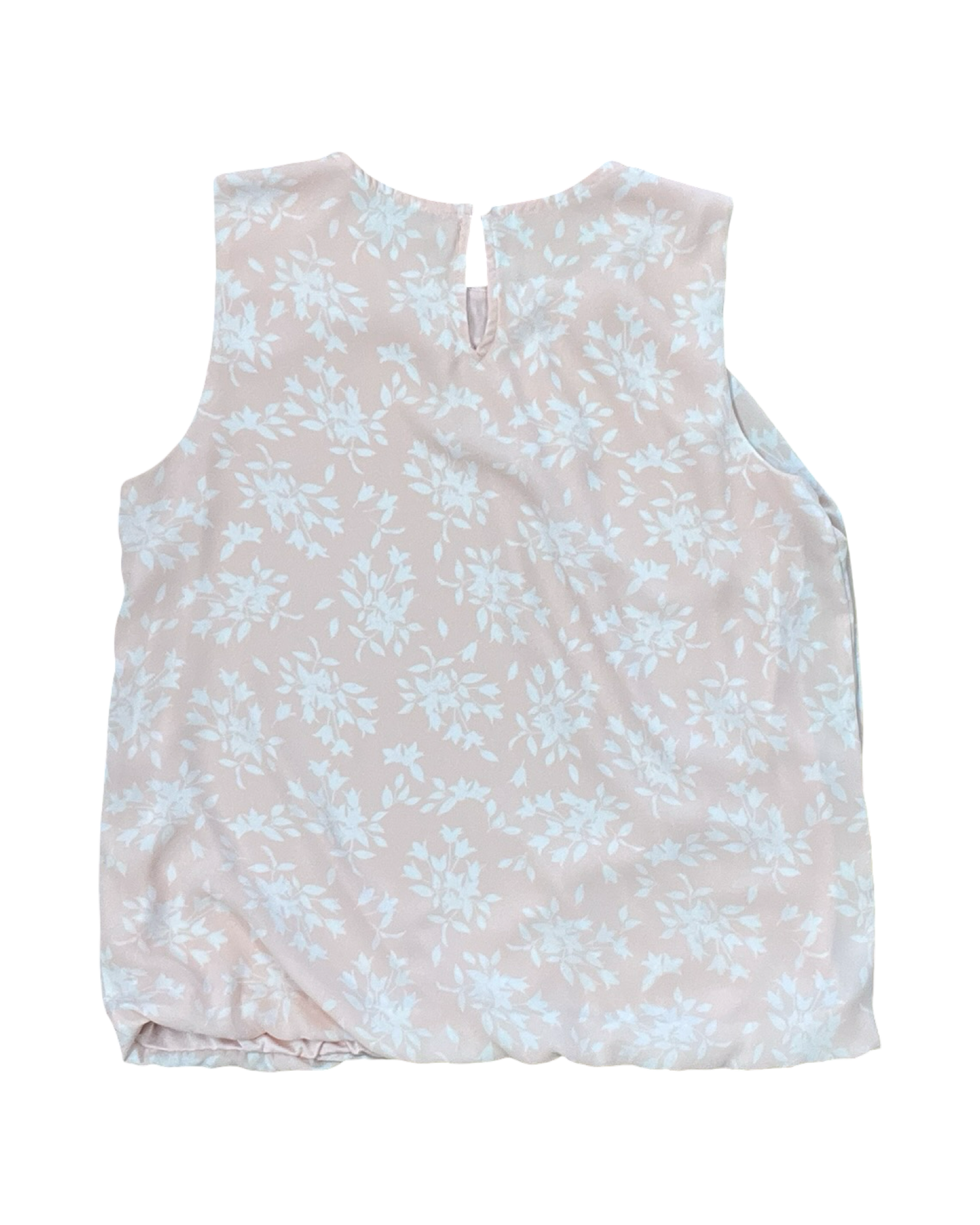 Top Sleeveless By Liz Claiborne In Pink & White, Size:M