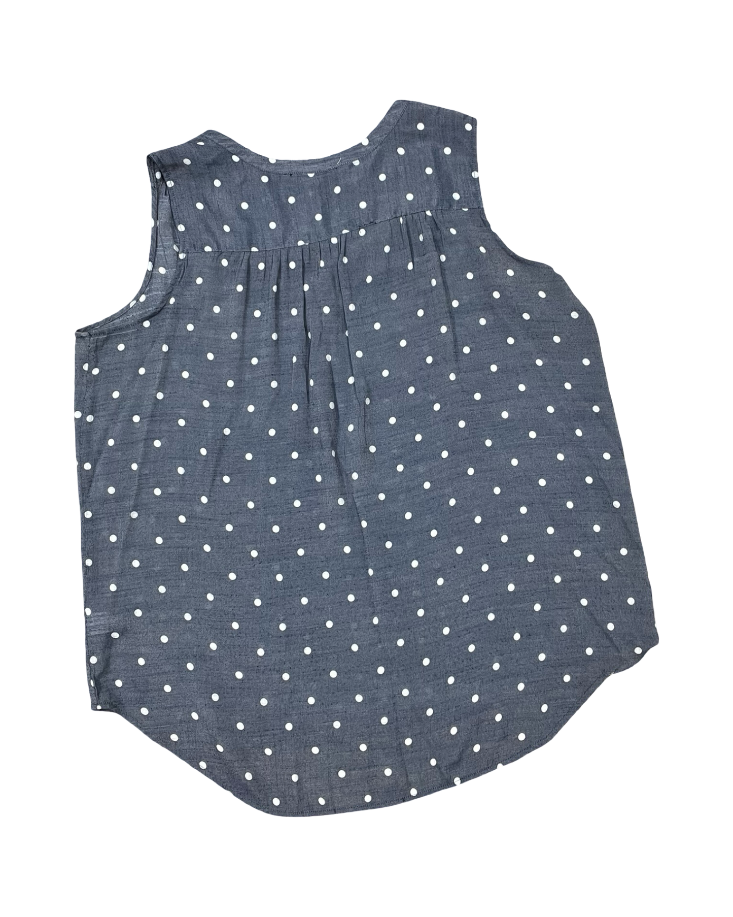 Top Sleeveless By Fred David In Blue, Size:1X