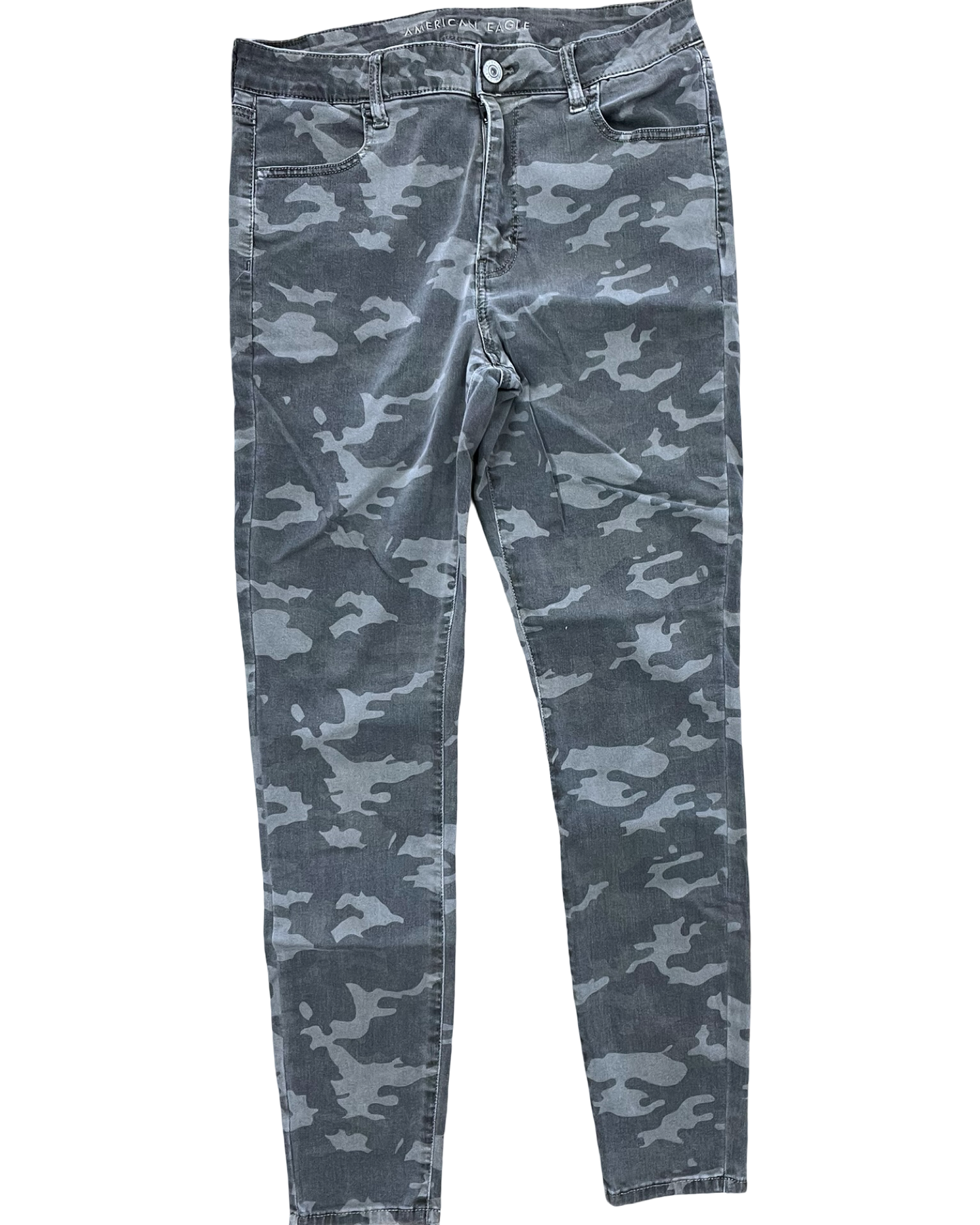 Jeans Skinny By American Eagle In Camouflage Print, Size:16