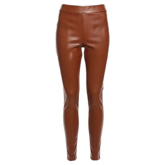 Faux Leather Leggings By Loft In Orange, Size: Sp