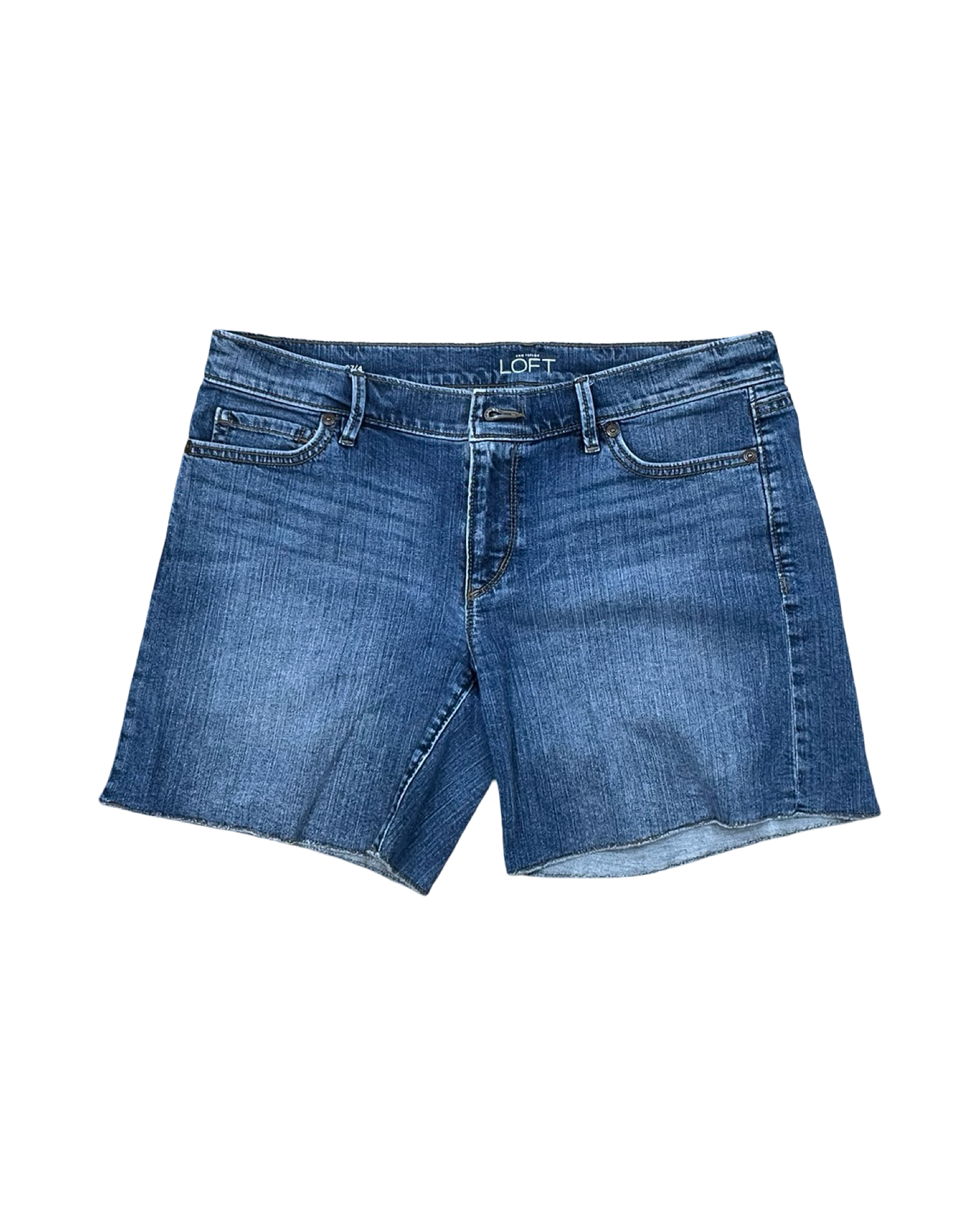 Shorts By Loft In Blue Denim, Size:4