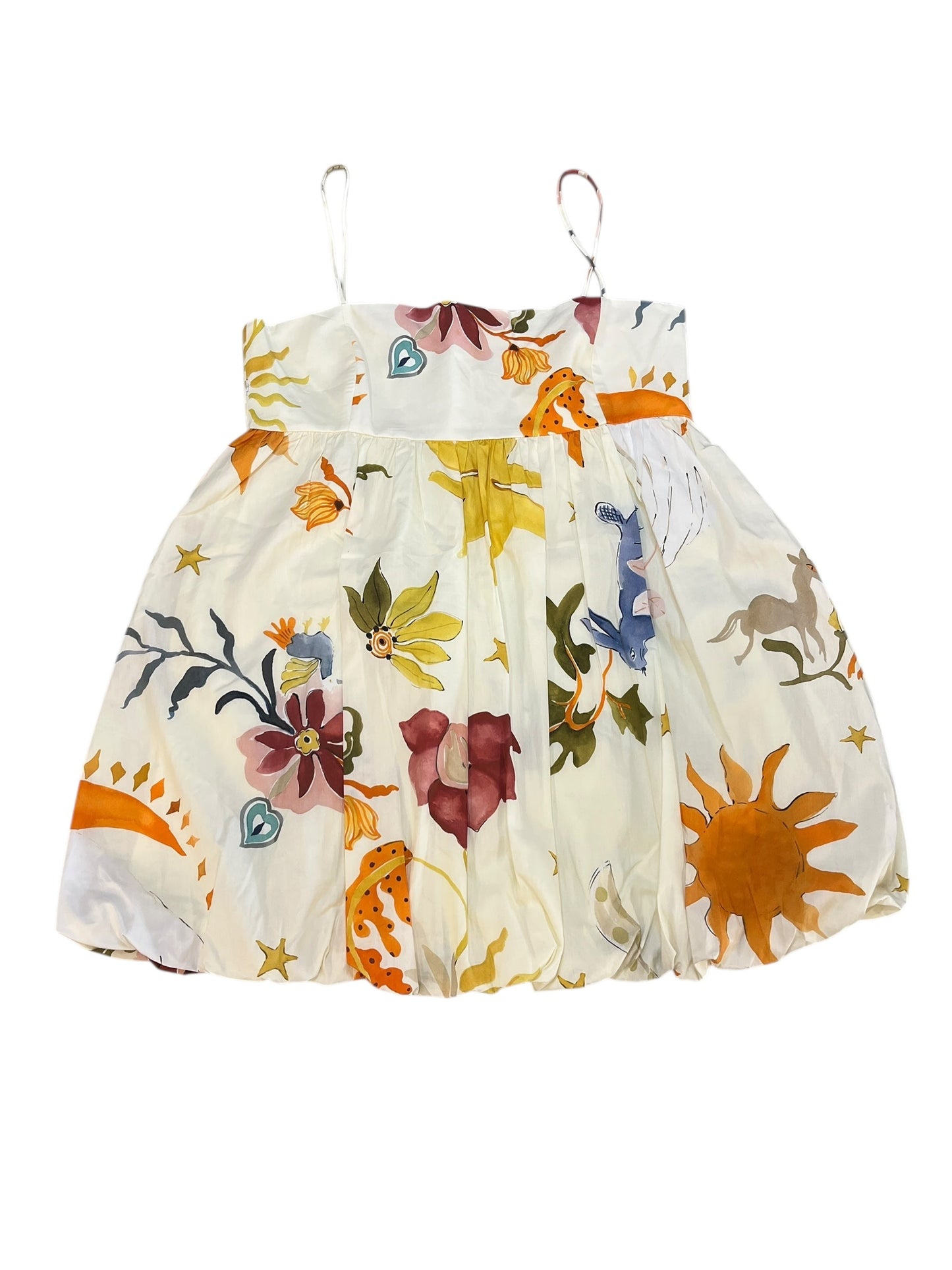 Dress Casual Short By Zara In Floral Print, Size:L