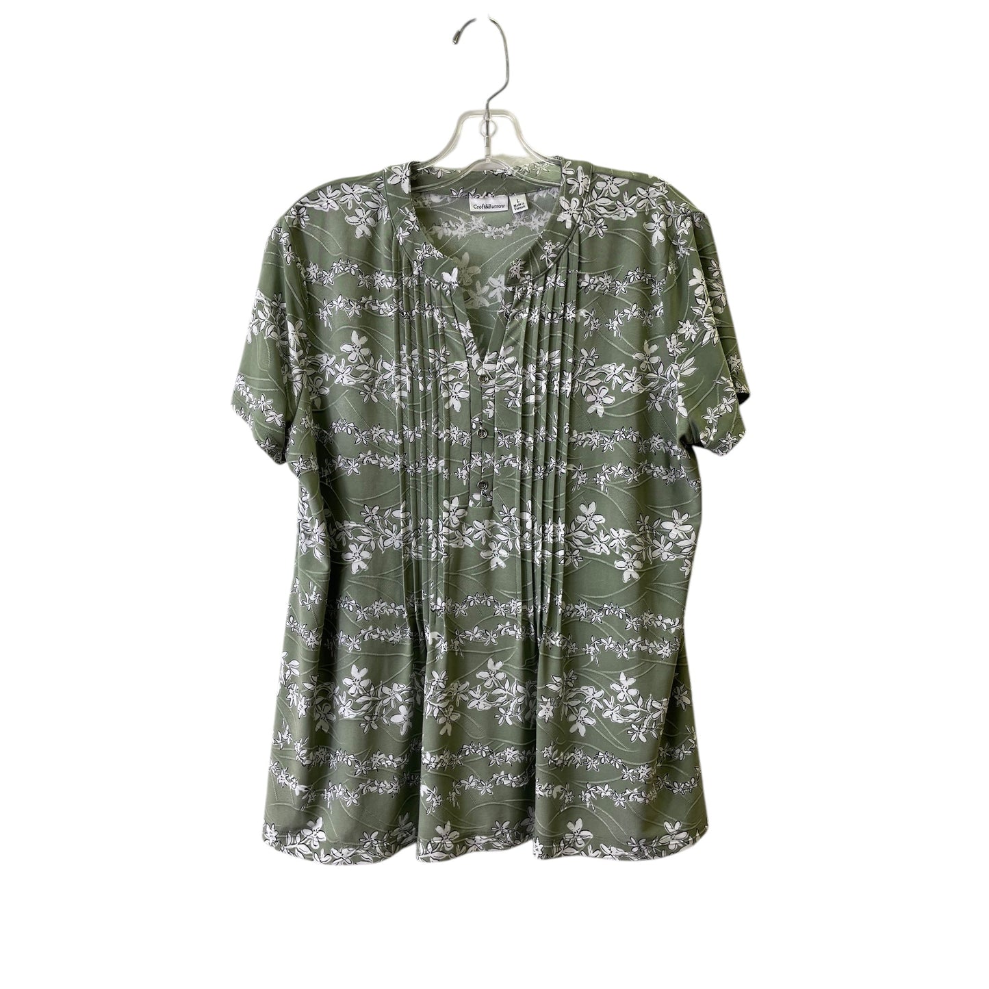 Top Ss By Croft And Barrow In Green, Size:L