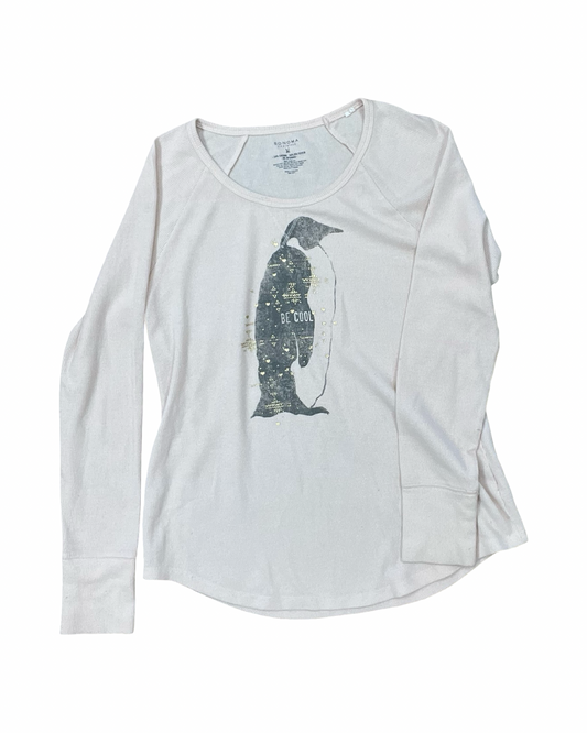 Top Ls By Sonoma In Cream, Size:M