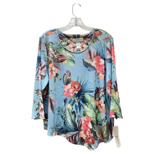 Top Ls By Alfred Dunner In Blue, Size:Xlp