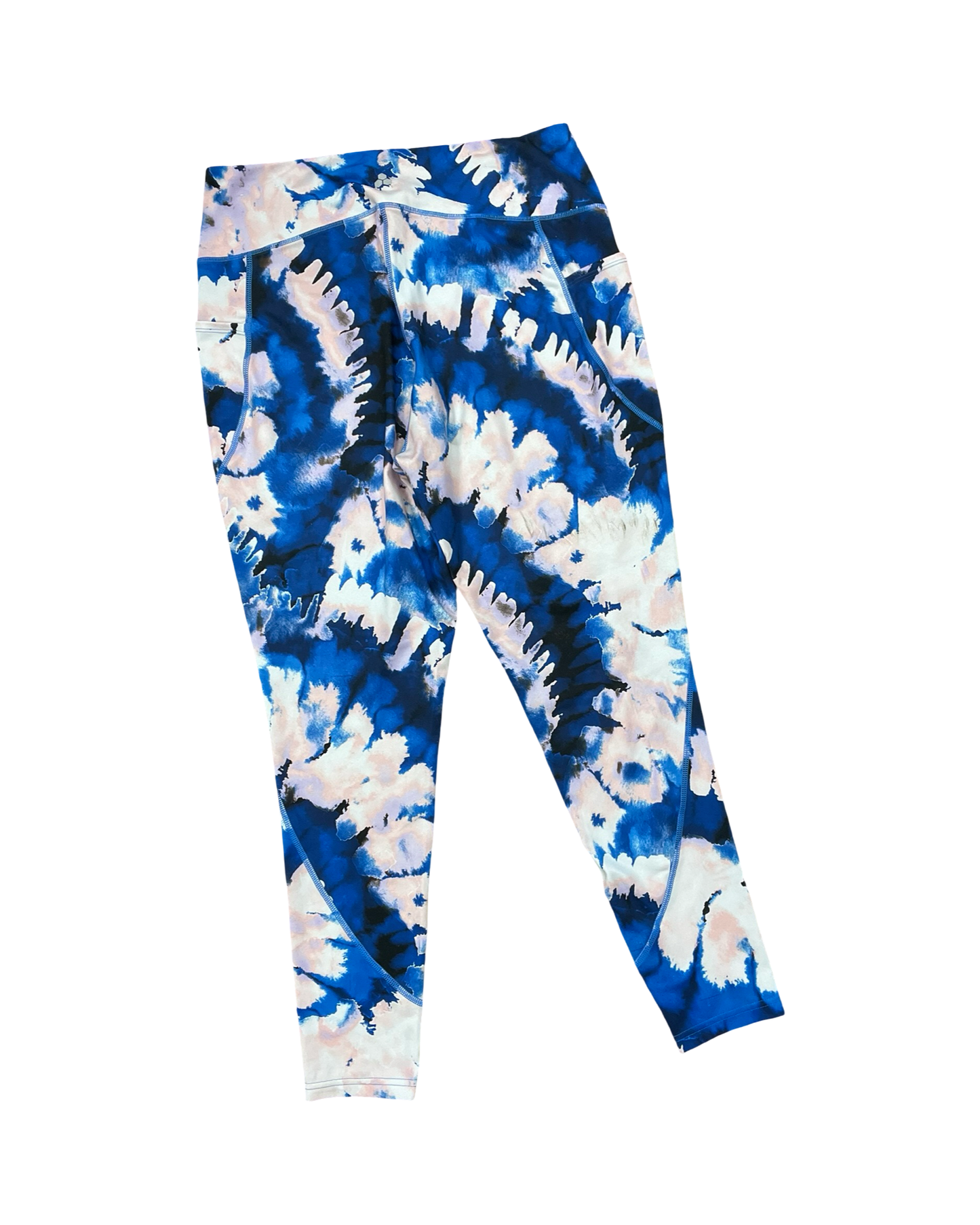 Athletic Leggings By Tek Gear In Blue, Size:1X
