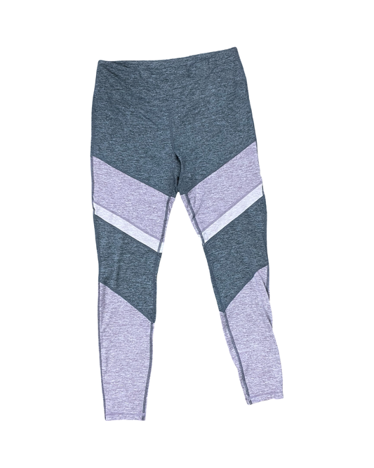 Athletic Leggings By Tangerine In Grey & Purple, Size:M