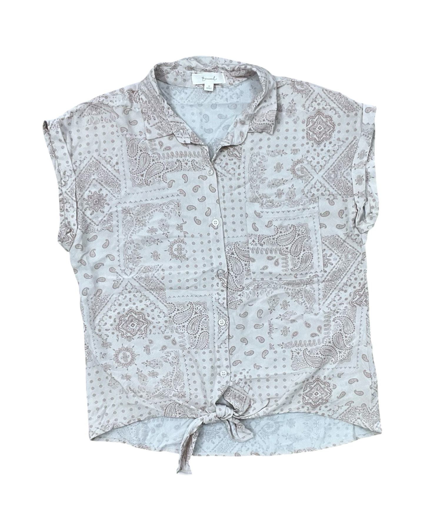 Top Ss By Clothes Mentor In Beige, Size:M