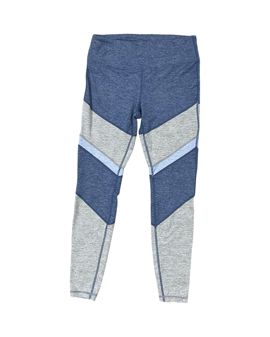 Athletic Leggings By Tangerine In Blue & Grey, Size:M