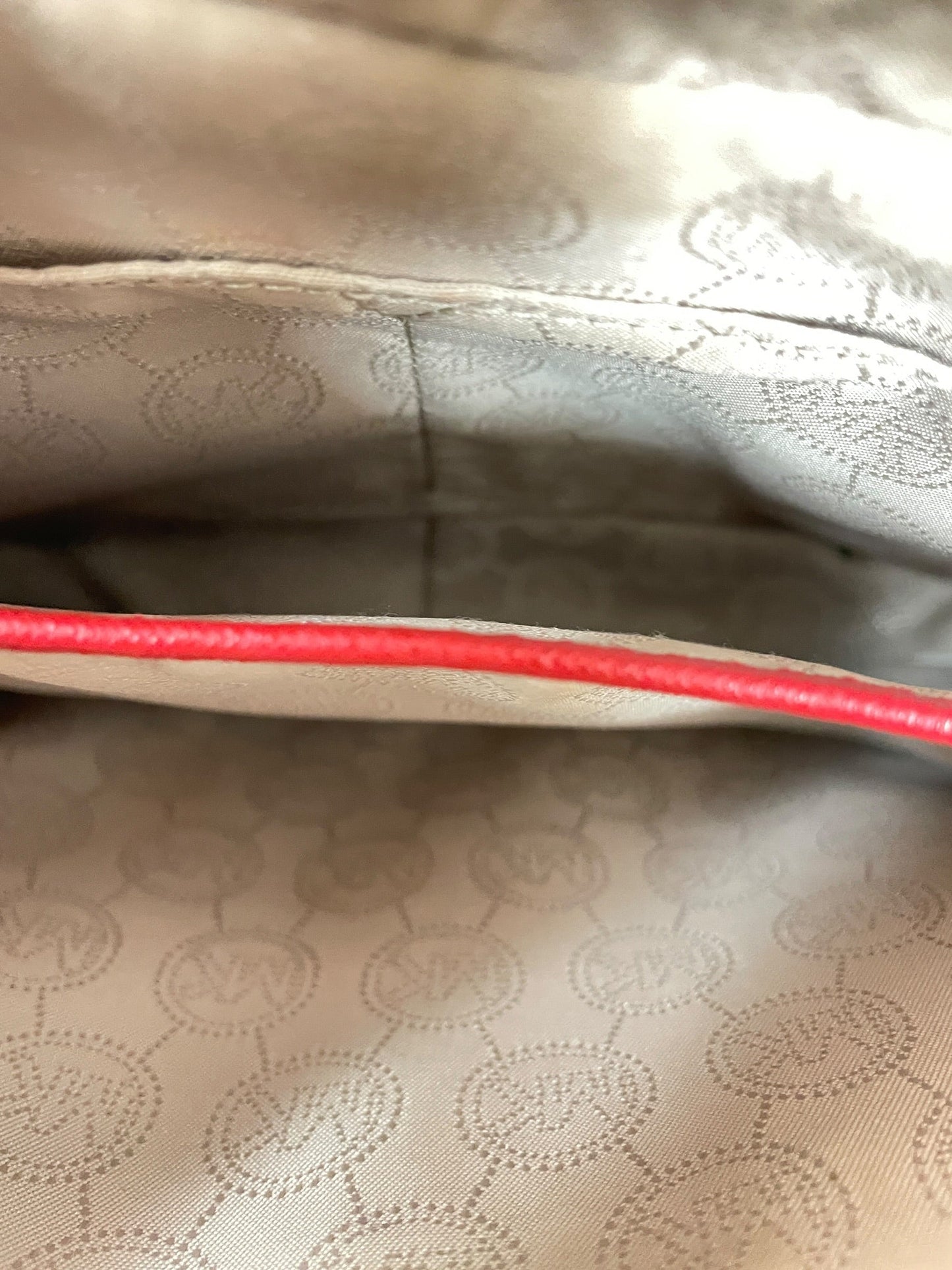 Handbag Designer By Michael Kors In Red, Size:Small