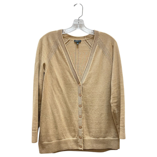 Sweater Cardigan By Talbots In Tan, Size:Mp