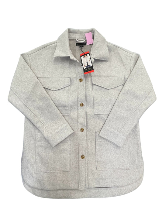 Jacket Shirt By Banana Republic In Cream, Size:M