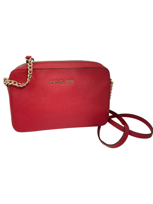 Handbag Designer By Michael Kors In Red, Size:Small