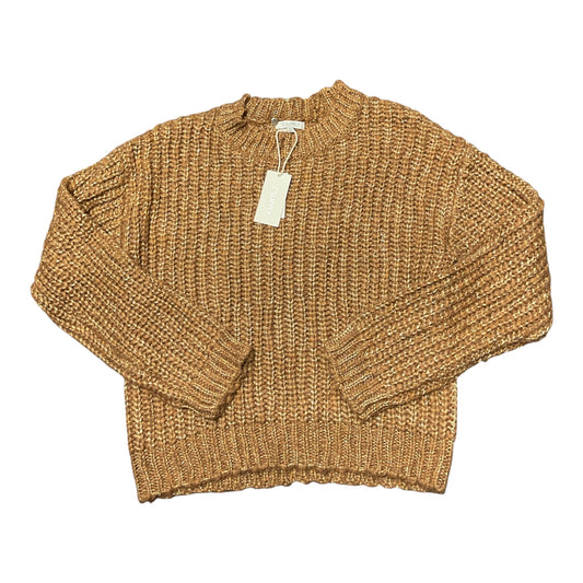 Sweater By Z Supply In Brown & Gold, Size:L