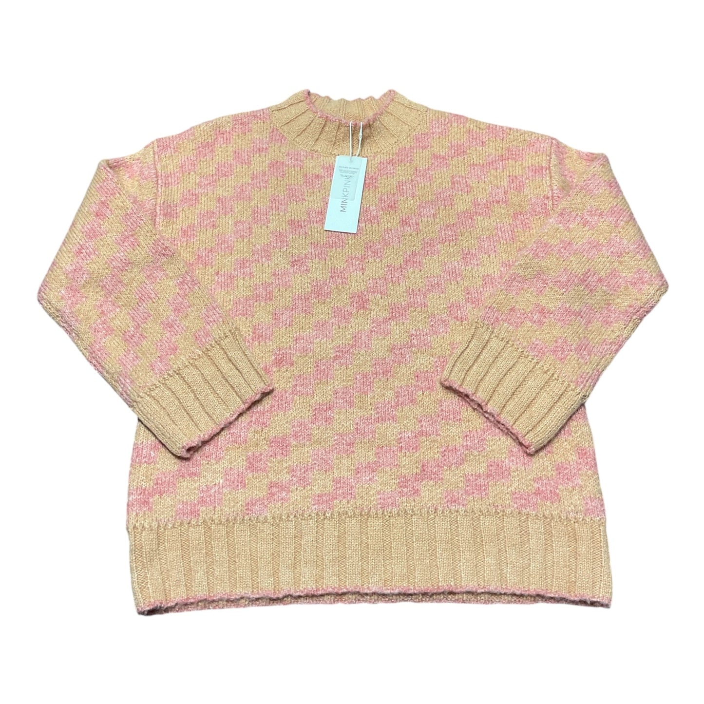 Sweater By Minkpink In Orange & Pink, Size:L