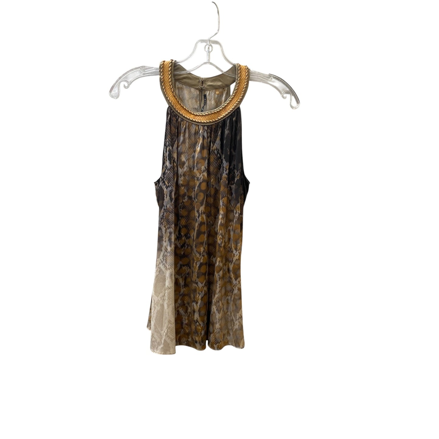 Top Sleeveless By Elie Tahari In Brown, Size:Xs