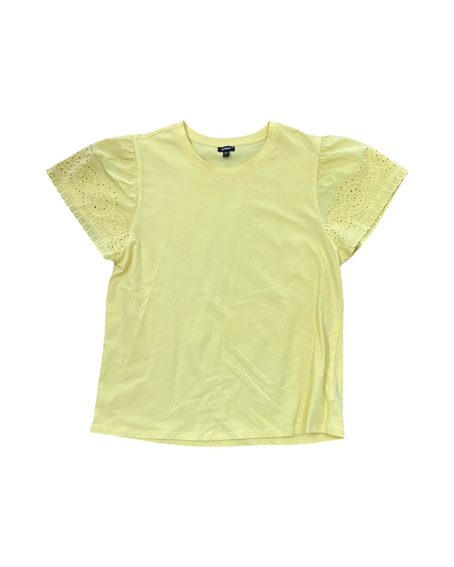 Top Ss By Express In Yellow, Size:L