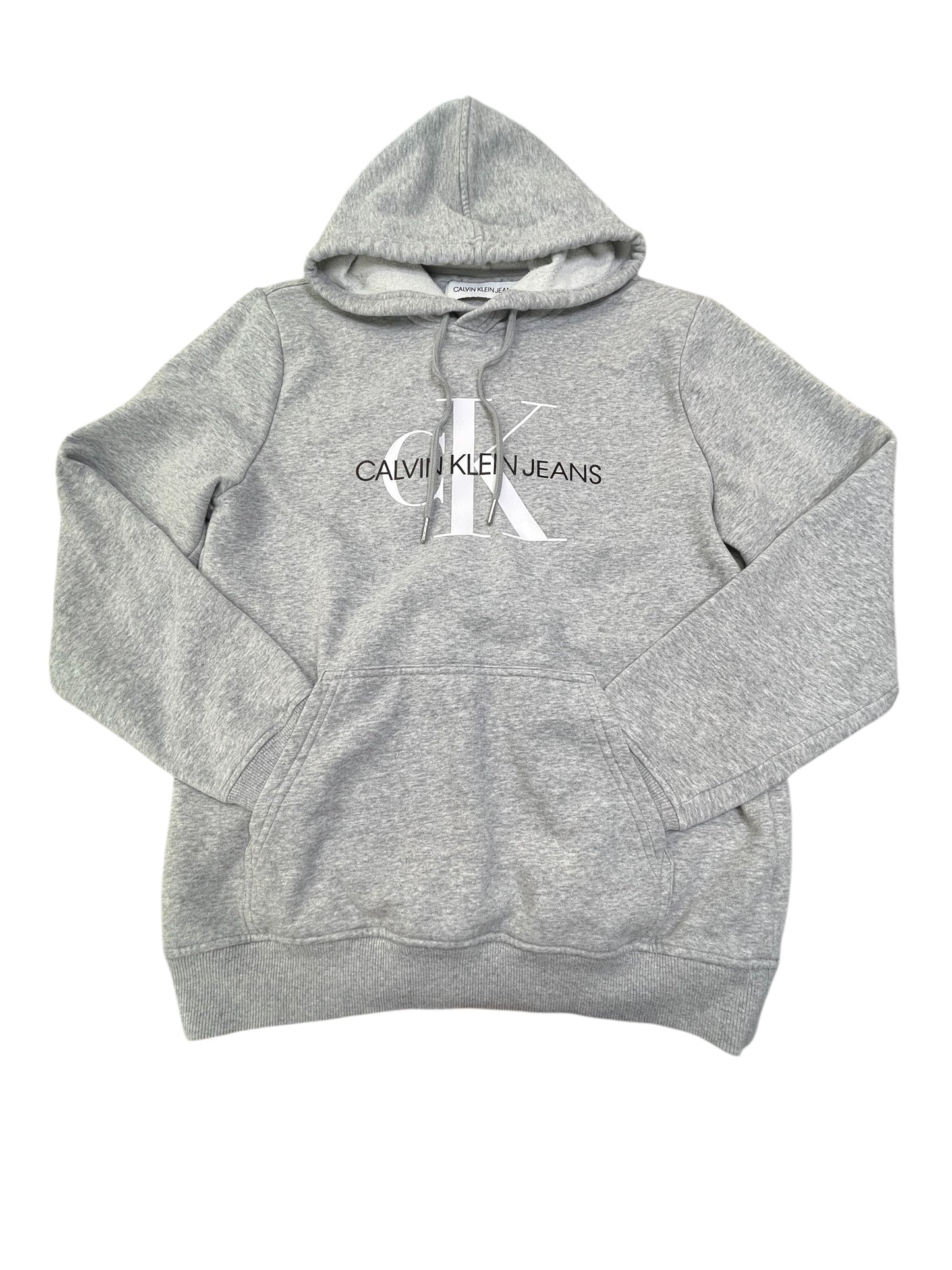 Sweatshirt Hoodie By Calvin Klein In Grey, Size:M