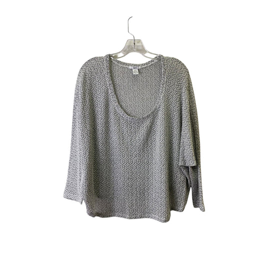 Sweater By Bar Iii In Grey & White, Size:L