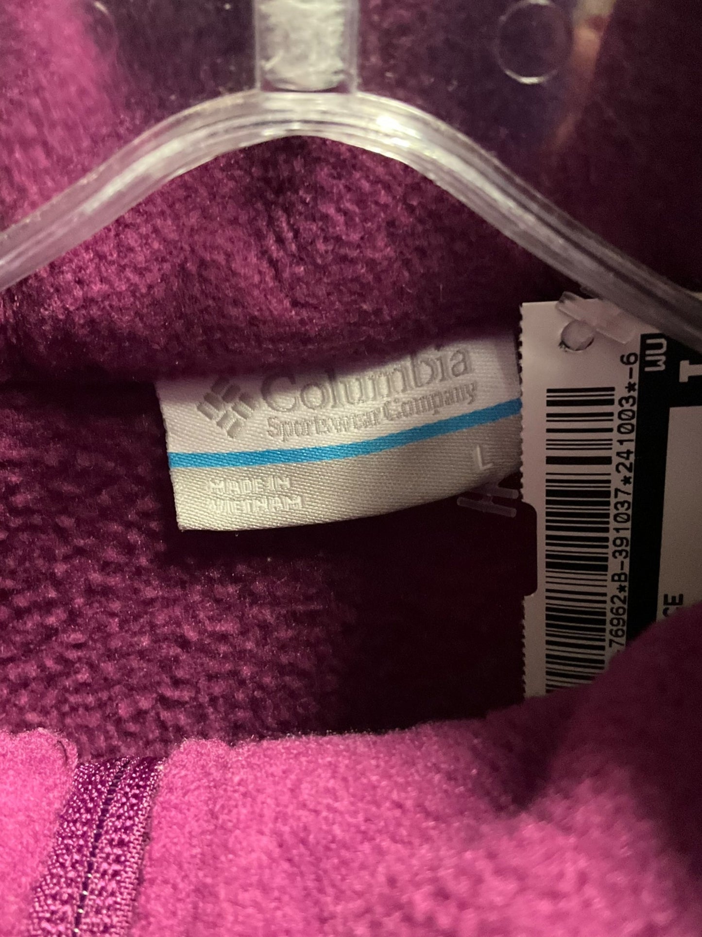 JACKET FLEECE by COLUMBIA In PURPLE, Size: L