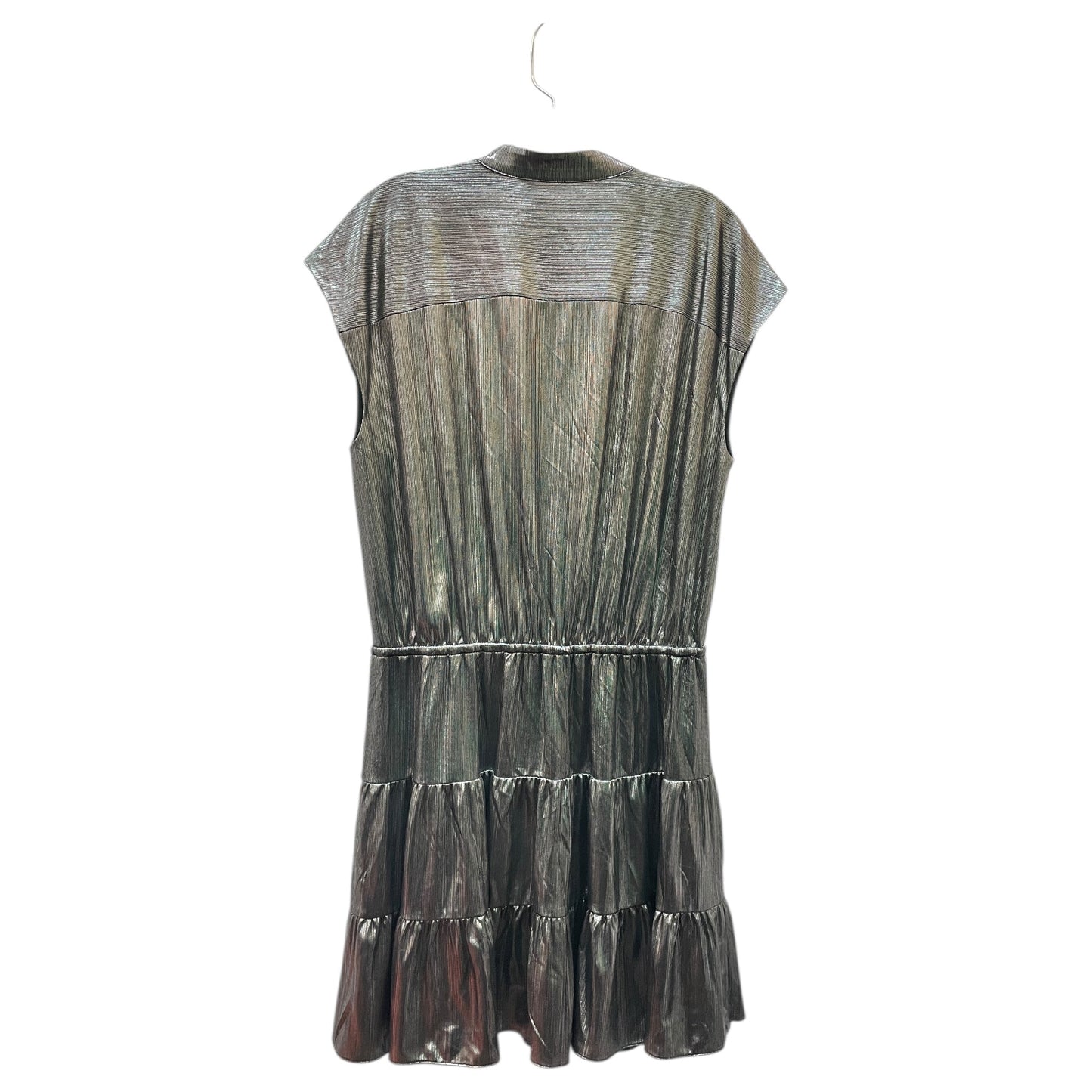 Dress Designer By Rebecca Minkoff In Silver, Size:L