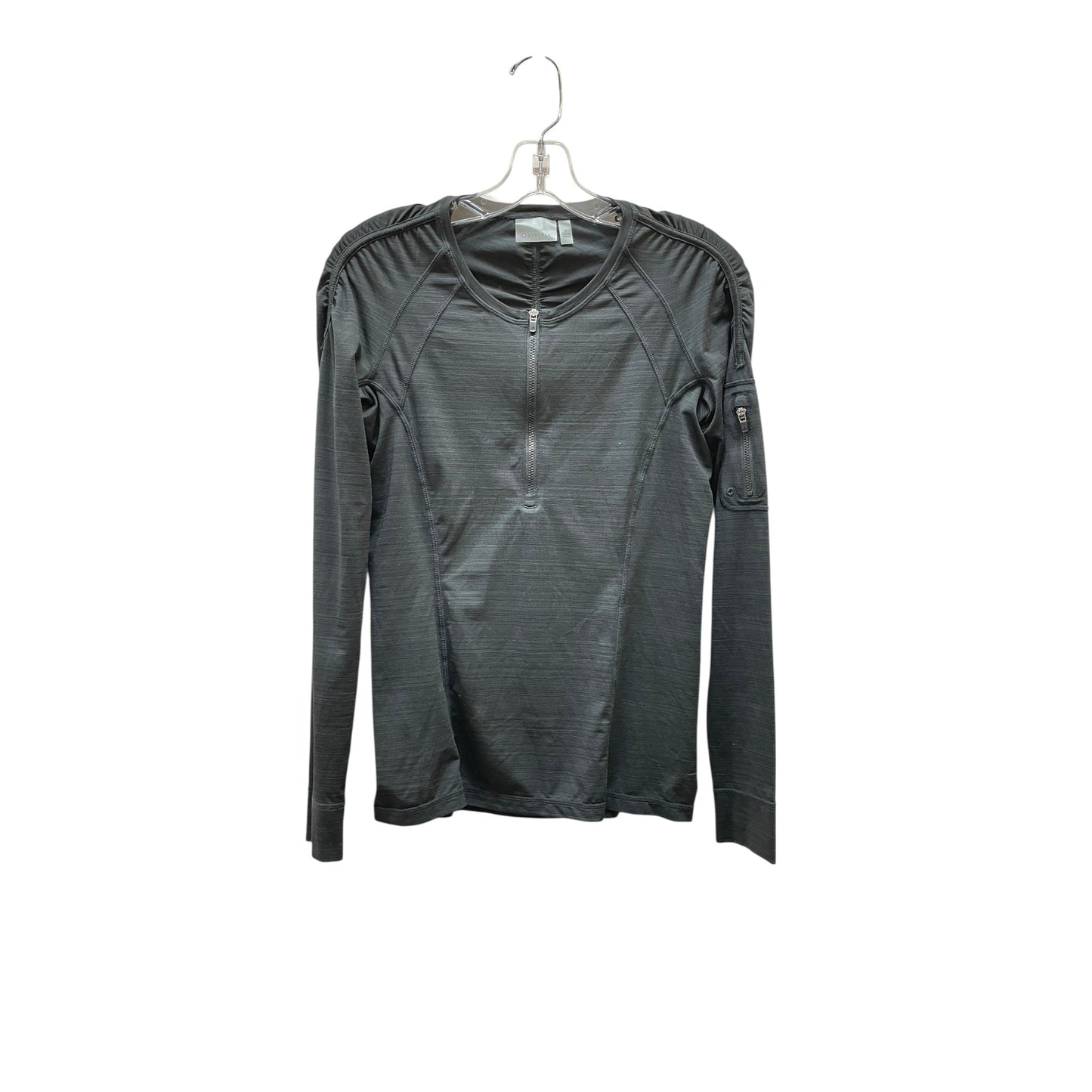 Athletic Top Ls Crewneck By Athleta In Black, Size:S