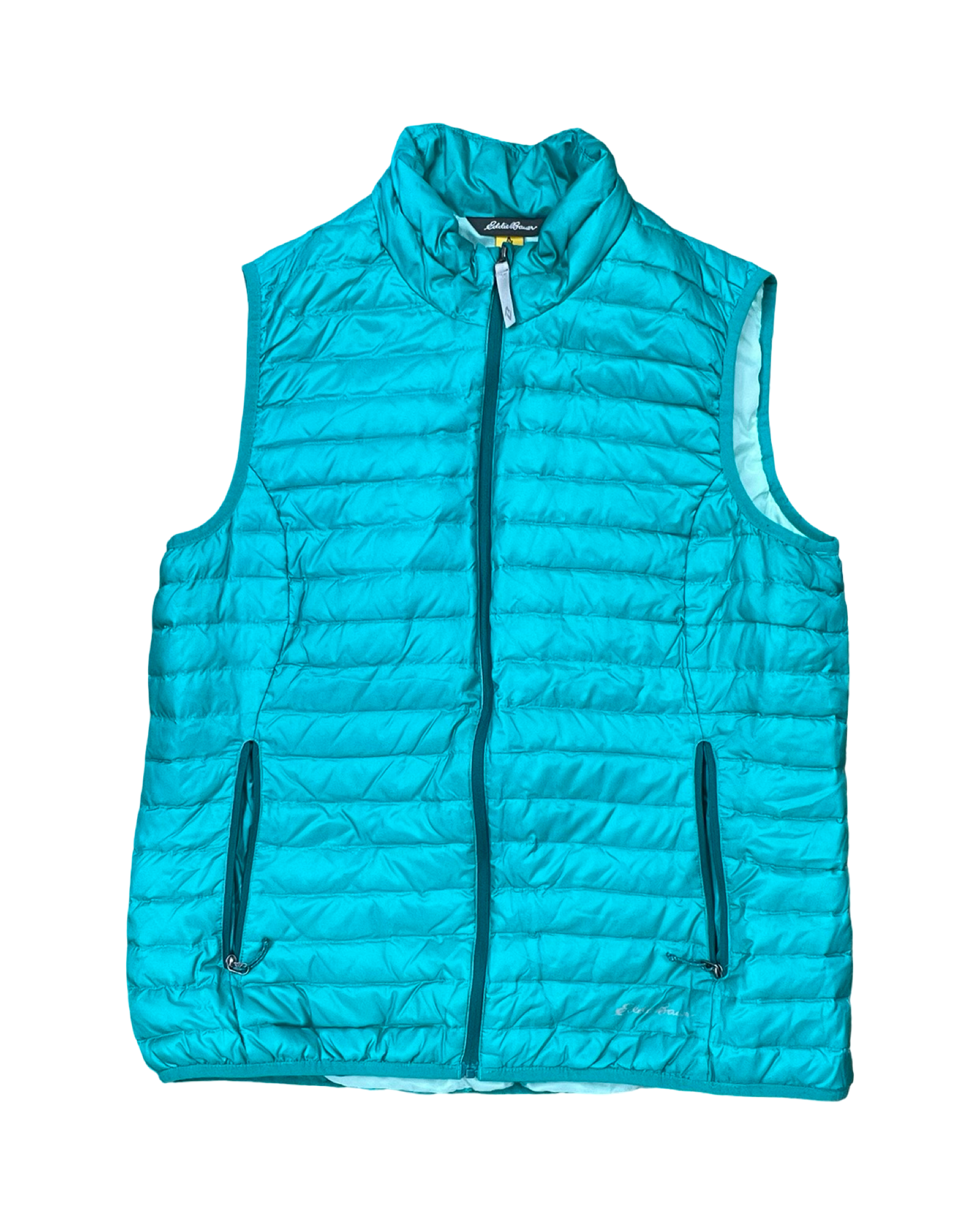 Vest Puffer & Quilted By Eddie Bauer In Teal, Size:L