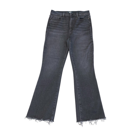 Jeans Boot Cut By Paige In Black Denim, Size:12