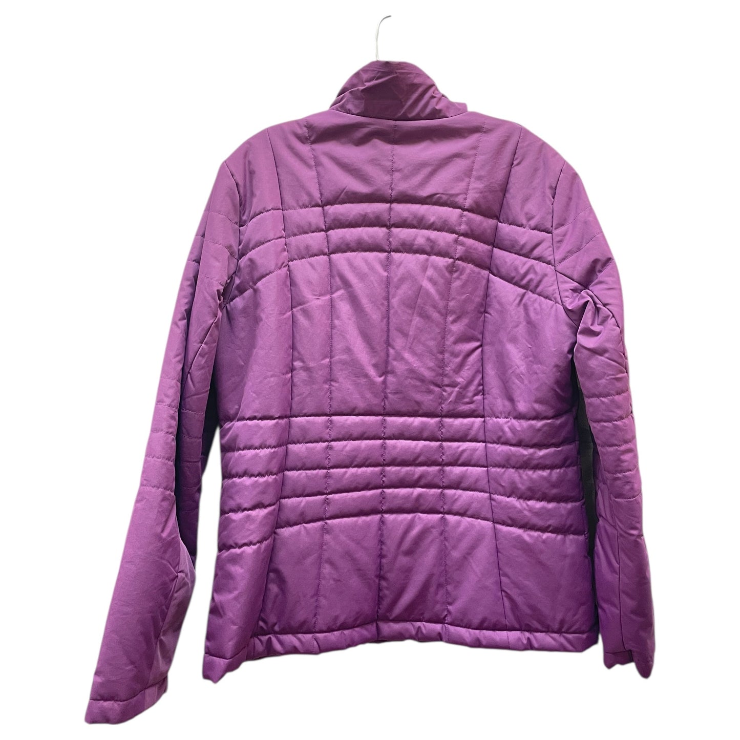 Jacket Puffer & Quilted By Lands End In Purple, Size:M