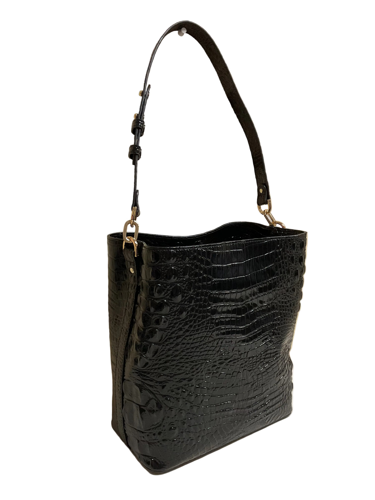 Handbag Designer By Brahmin In Black, Size:Medium