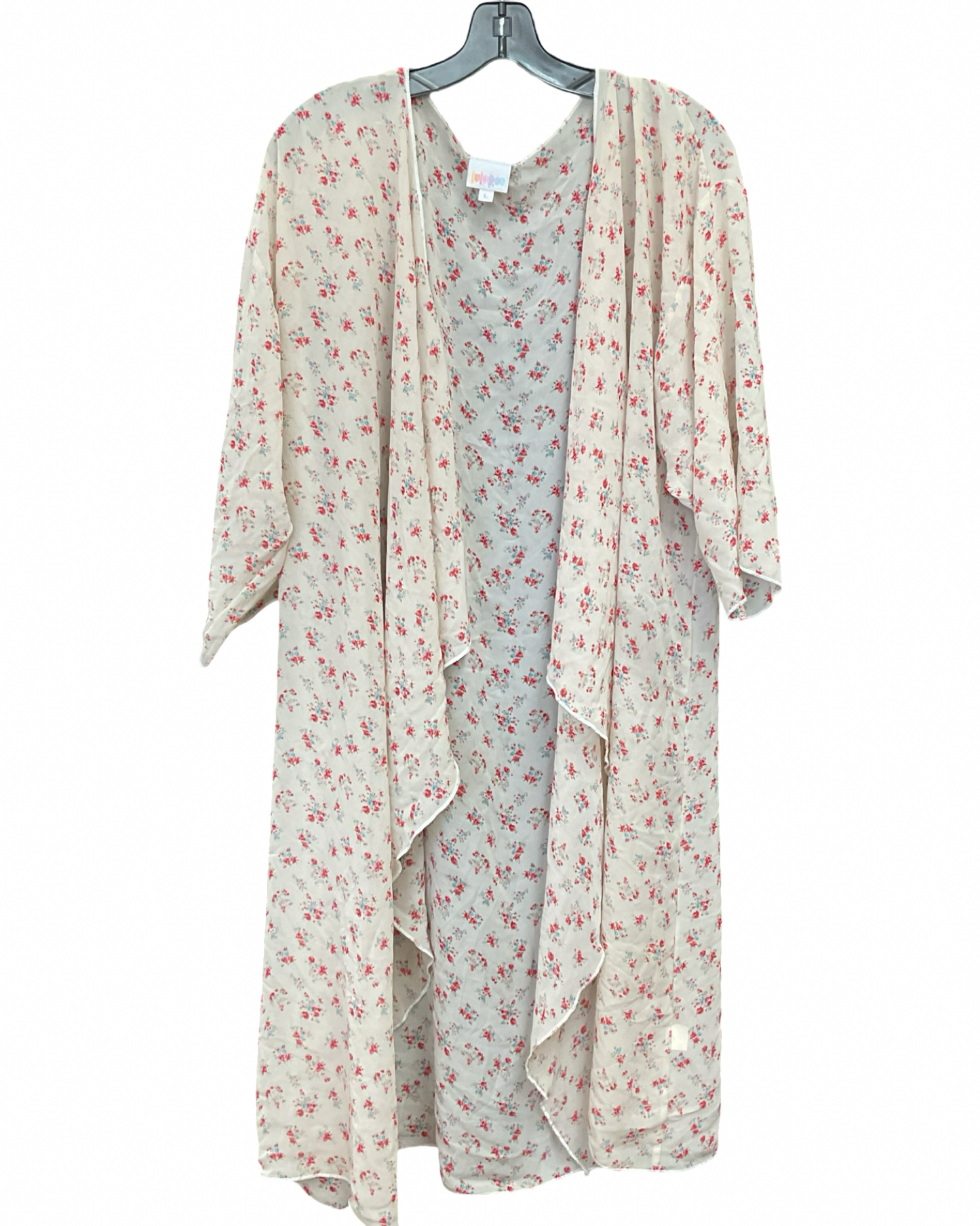 Cardigan By Lularoe In Pink & Tan, Size:L