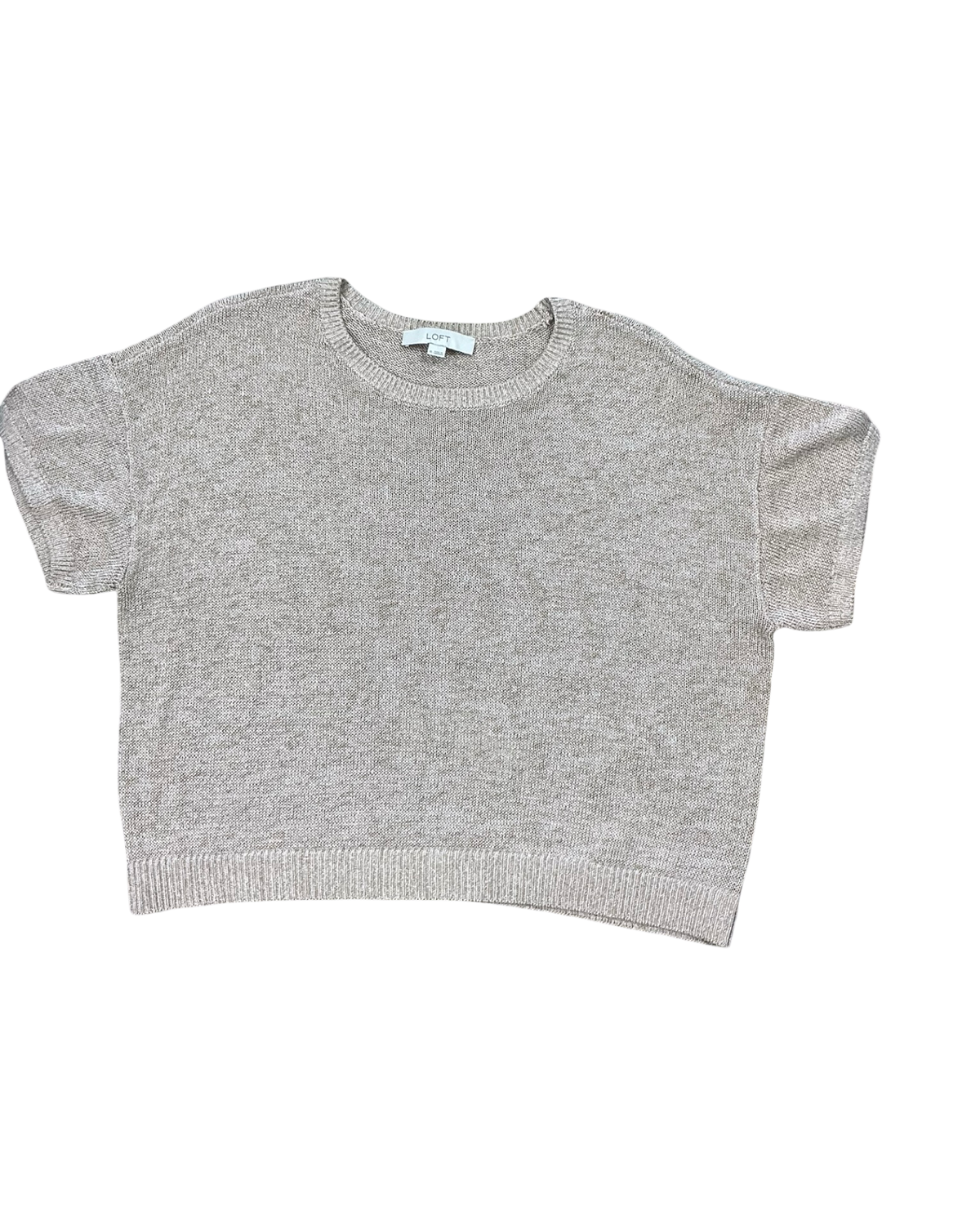 Sweater Ss By Loft In Tan, Size:Xl