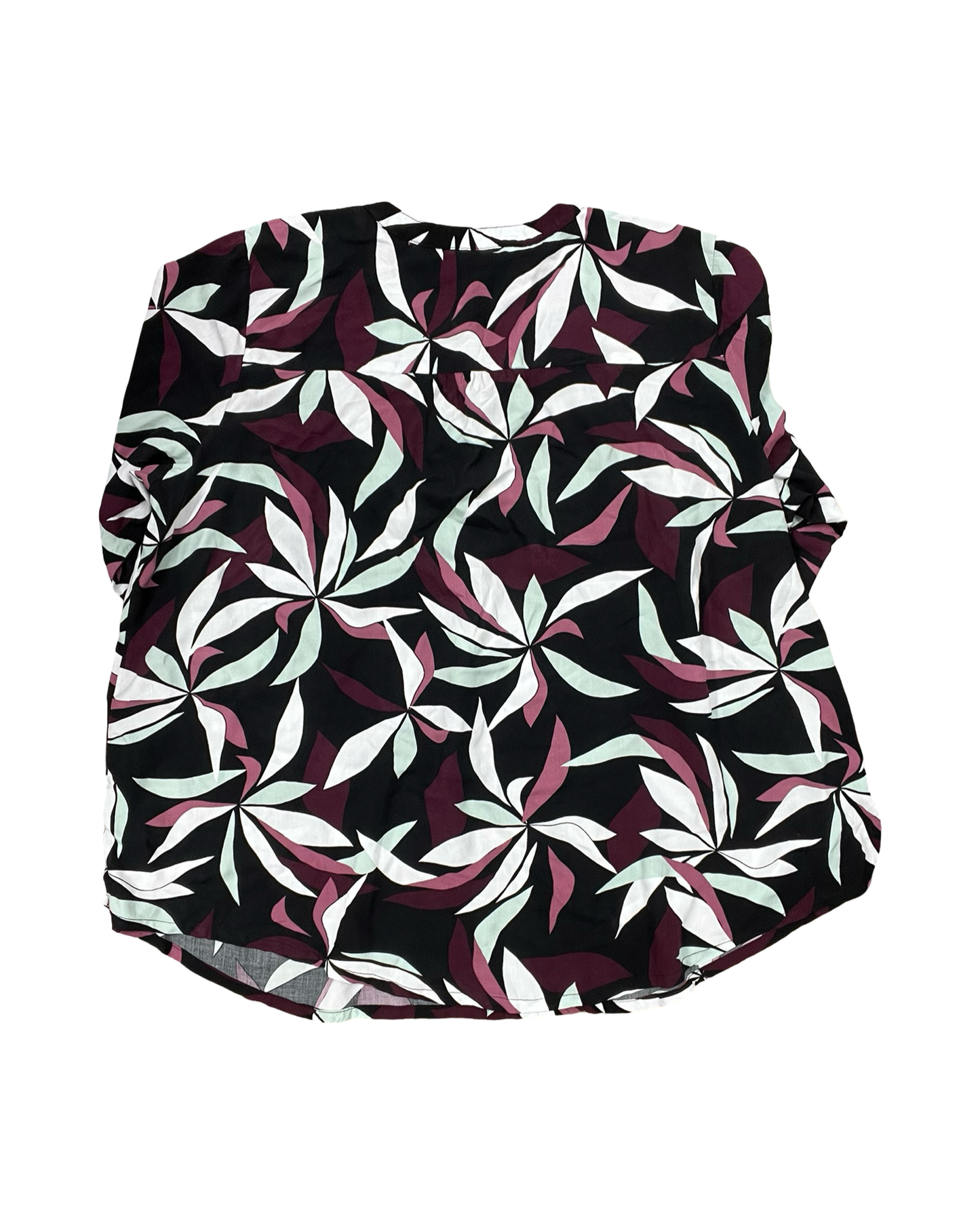 Top Ls By Liz Claiborne In Black & White, Size:2X