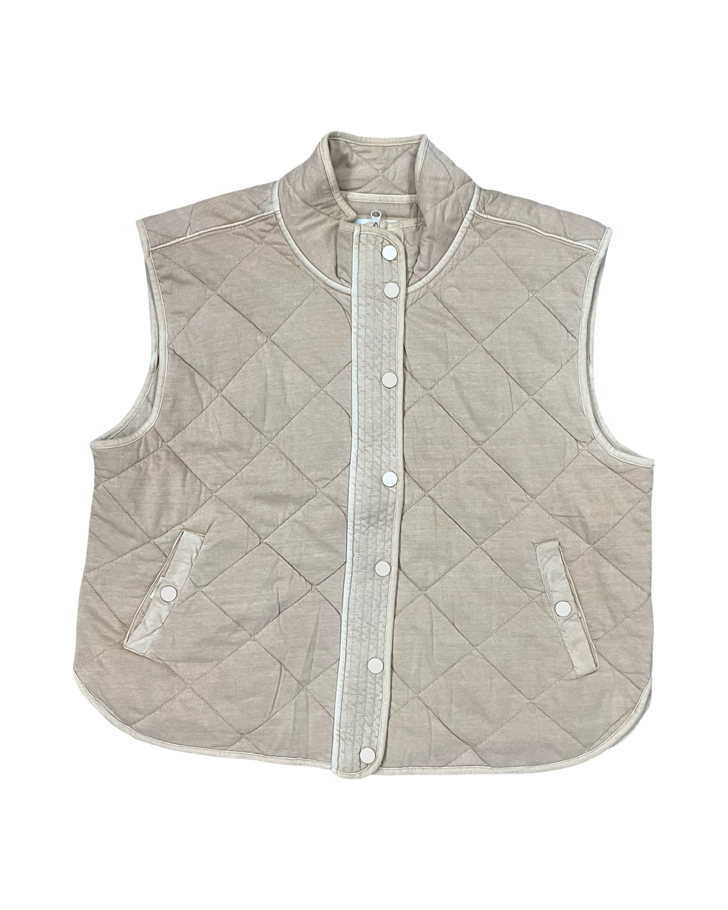 Vest Other By Natural Reflections In Tan, Size:1X