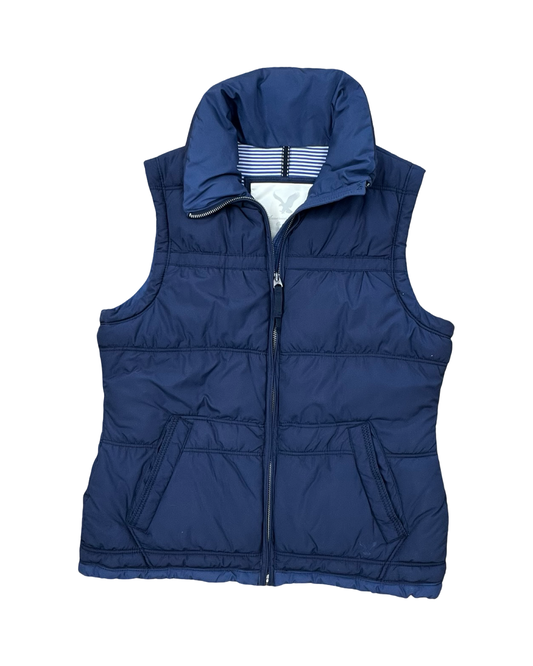 Vest Puffer & Quilted By American Eagle In Blue, Size:M