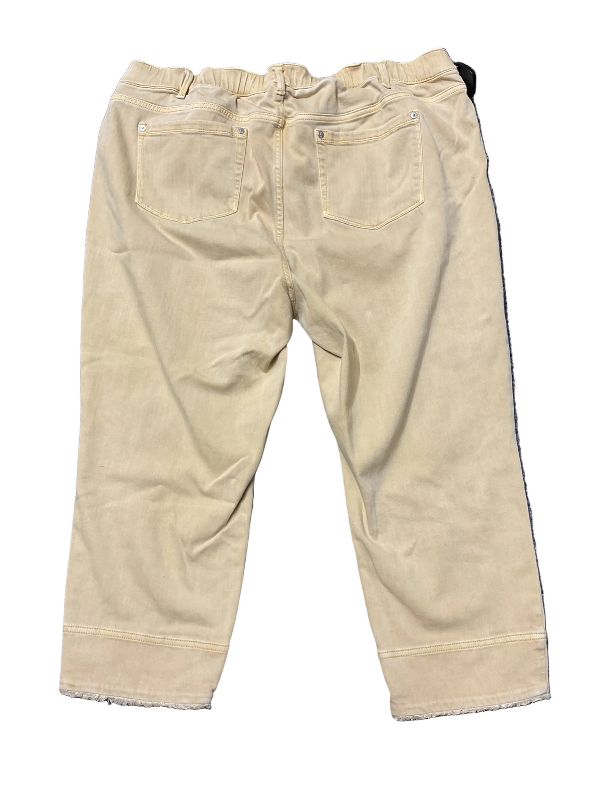 Jeans Cropped By J. Jill In Yellow, Size:20