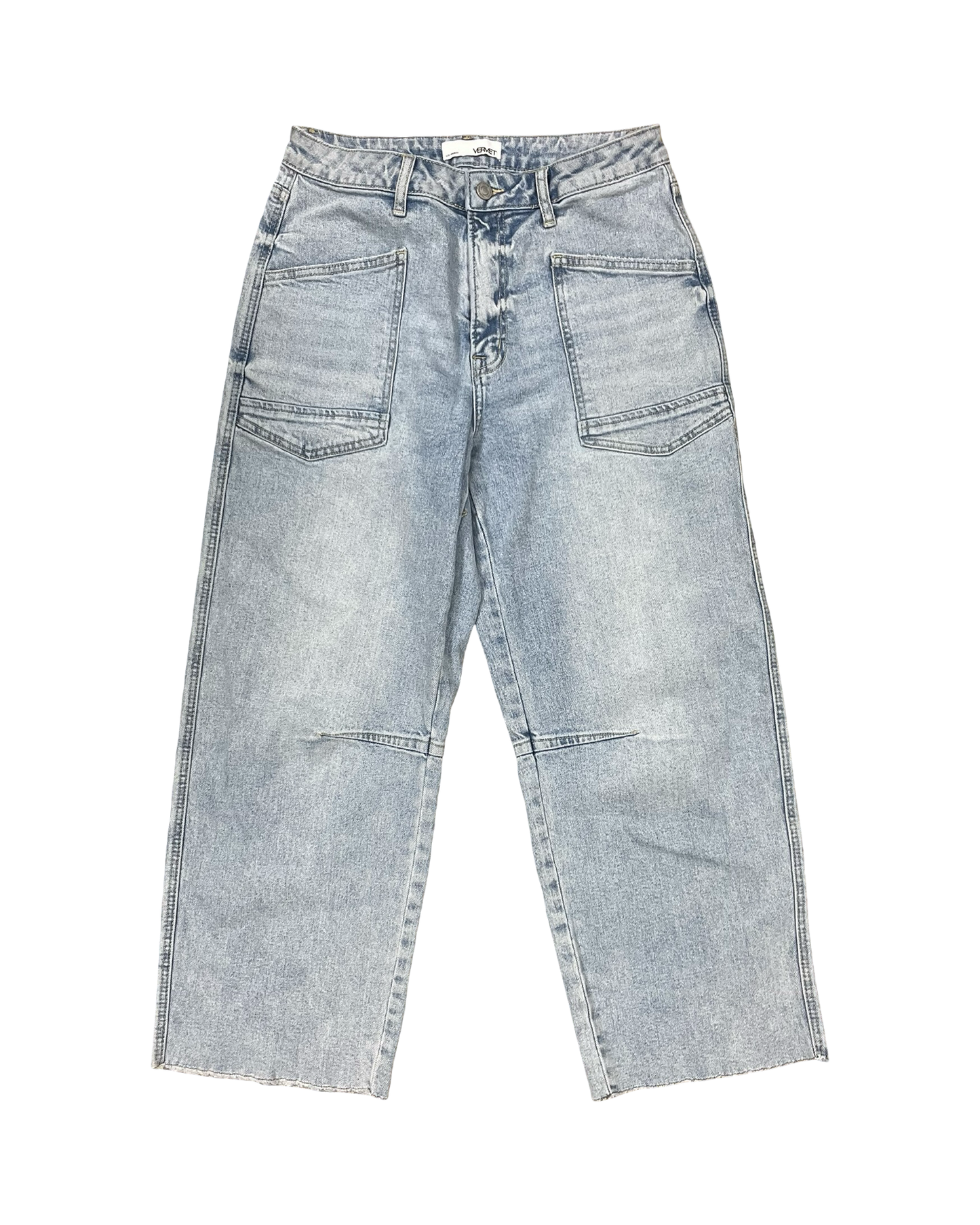 Jeans Wide Leg By Vervet In Blue Denim, Size:8