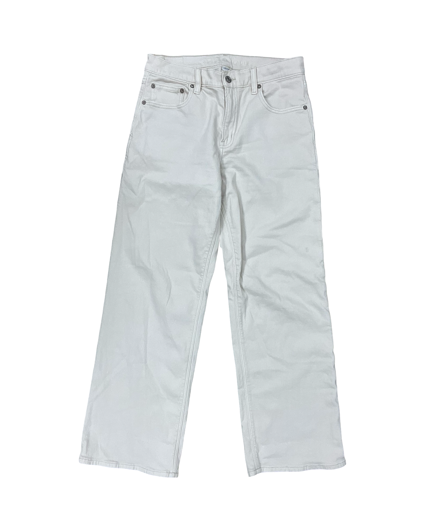 Jeans Straight By American Eagle In Cream, Size:6