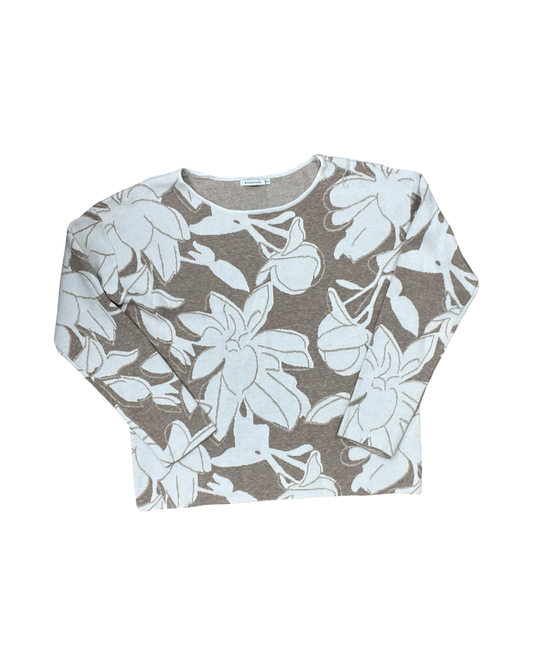 Sweater By Staccato In Brown & Cream, Size:L