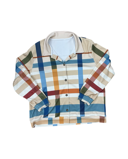 Blouse Ls By Clothes Mentor In Multi, Size:Xl
