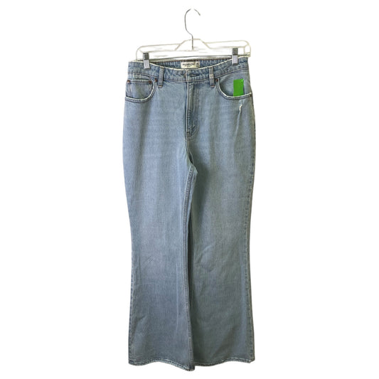 Jeans Flared By Abercrombie And Fitch In Blue, Size:8