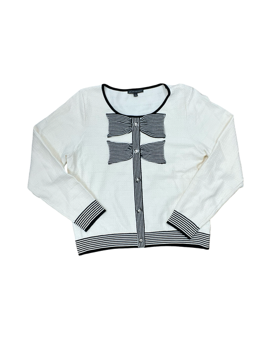 Top Ls By Adrianna Papell In Cream, Size:L