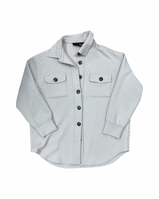 Jacket Puffer & Quilted By White Birch In Cream, Size:M