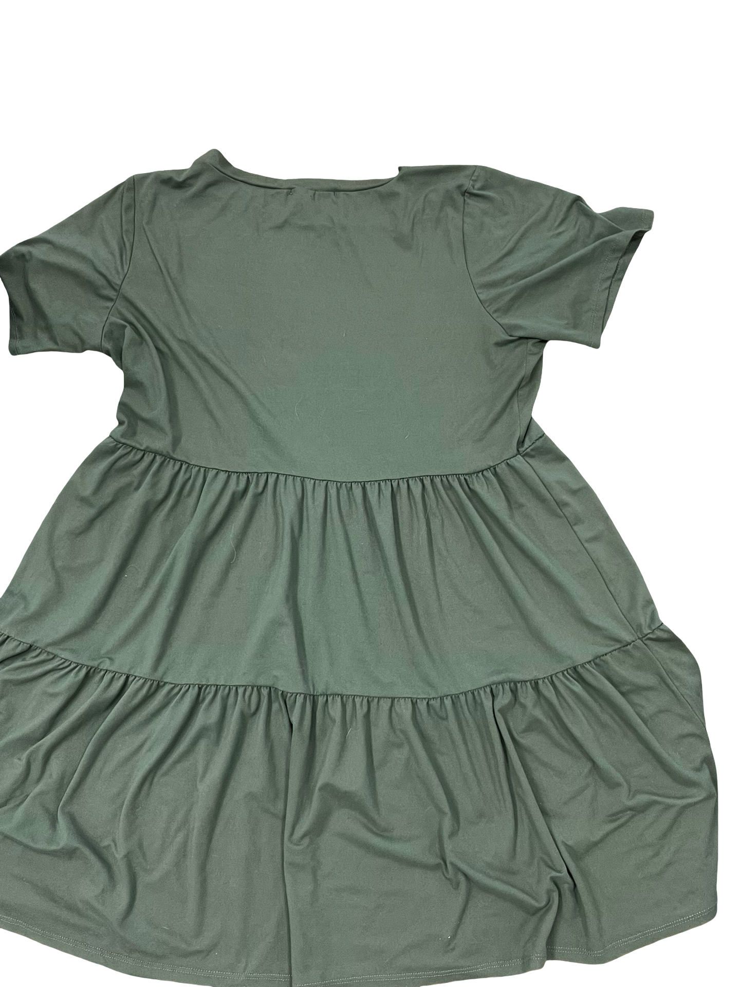 Dress Casual Midi By Vibe In Green, Size:2X