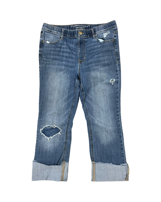 Jeans Straight By Maurices In Blue Denim, Size:12
