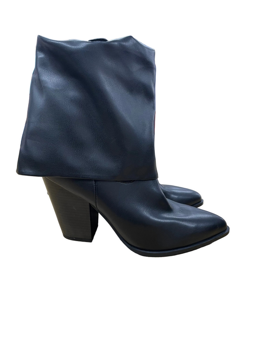 Boots Ankle Heels By Steve Madden In Black, Size:9