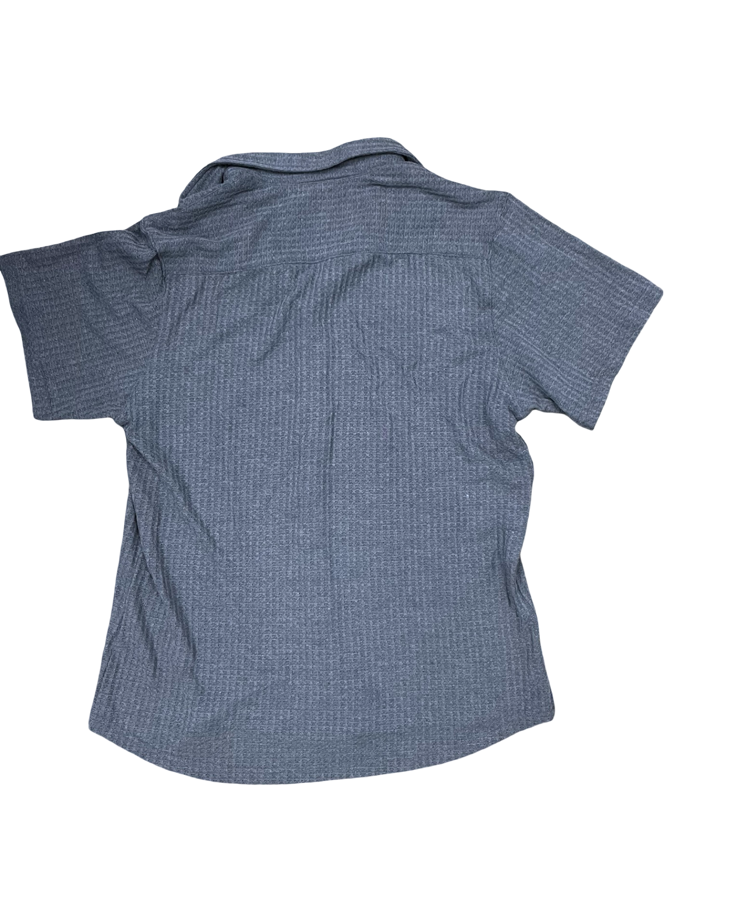 Blouse Ss By Clothes Mentor In Grey, Size:M